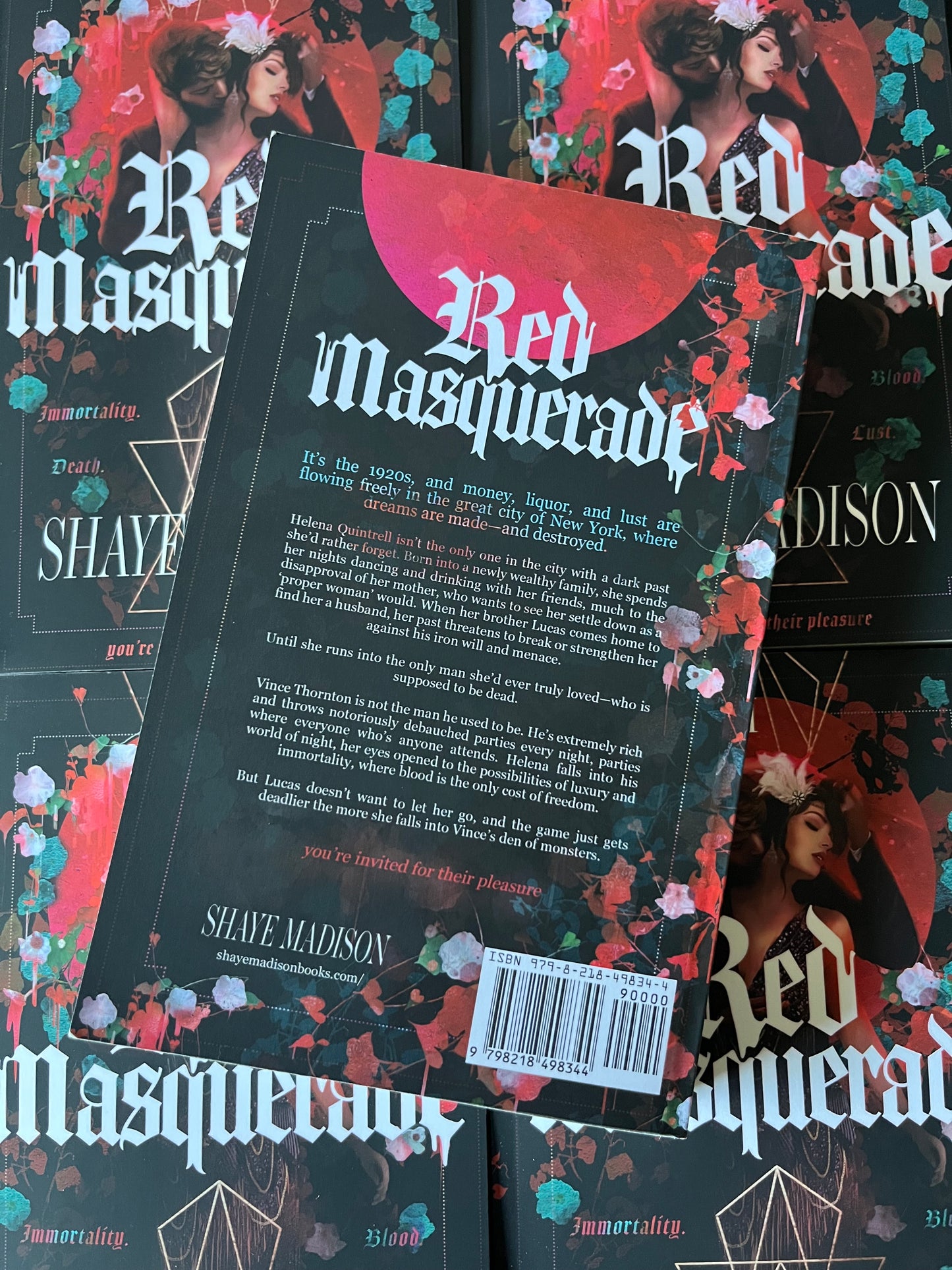 Red Masquerade paperback - SIGNED