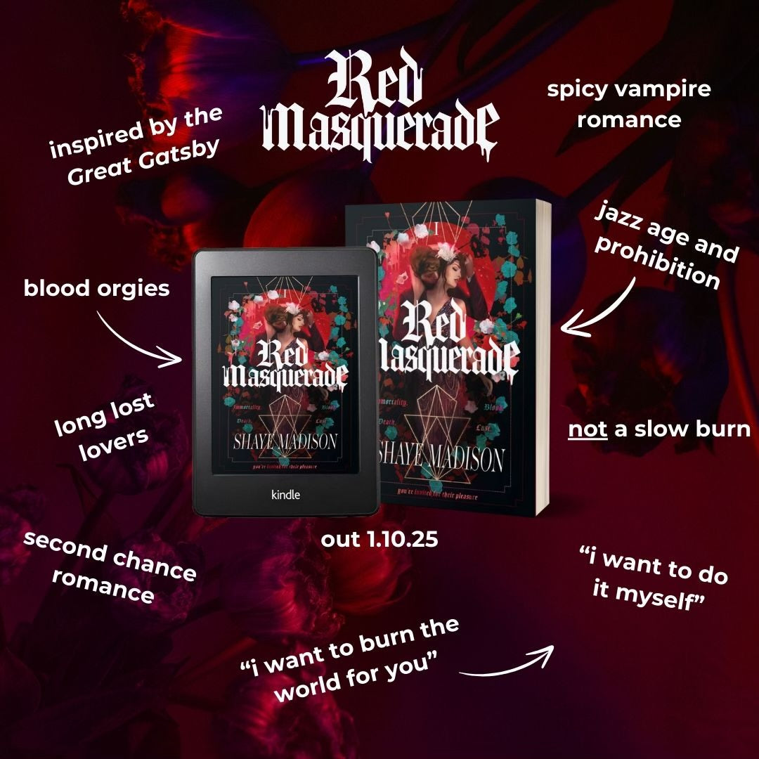 Red Masquerade paperback - SIGNED